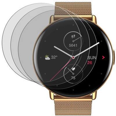 SOMTONE Impossible Screen Guard for Amazfit Zepp E Circle Matte(Pack of 3)