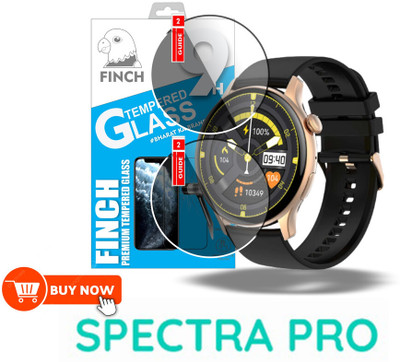 KANCHA Impossible Screen Guard for PEBBLE SPECTRA PRO SMART WATCH GUARD(Pack of 2)