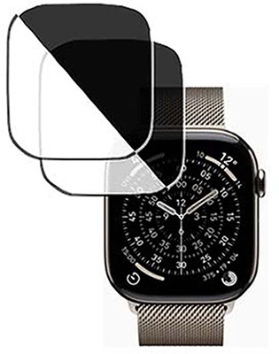 HIDEOUS Impossible Screen Guard for Apple Watch Series 11 Titanium 46mm(Pack of 2)