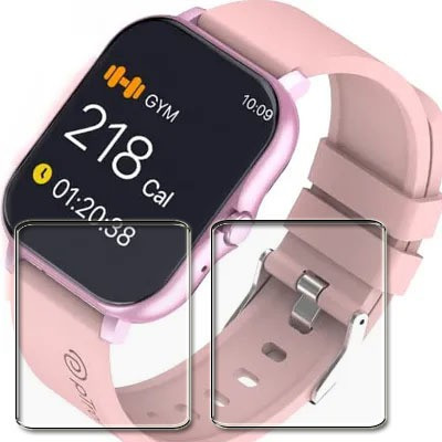 tombik Impossible Screen Guard for D103-pTron Force X10 Smartwatch(Pack of 2)