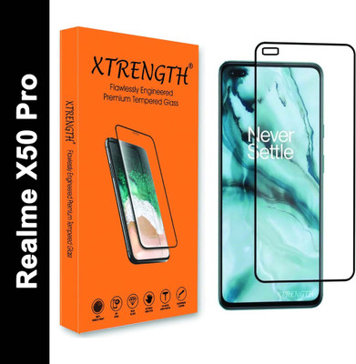 XTRENGTH Edge To Edge Tempered Glass for REALME X50 PRO, OnePlus Nord(Pack of 1)