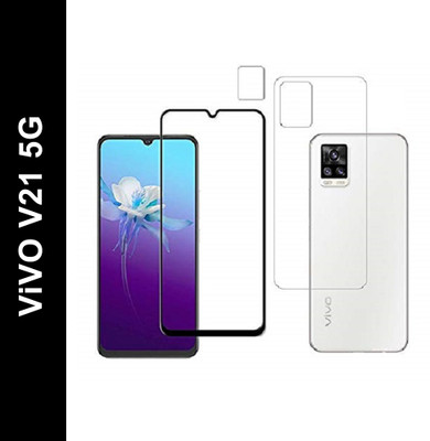 Ten To 11 Front and Back Tempered Glass for ViVO V21 5G(Pack of 3)