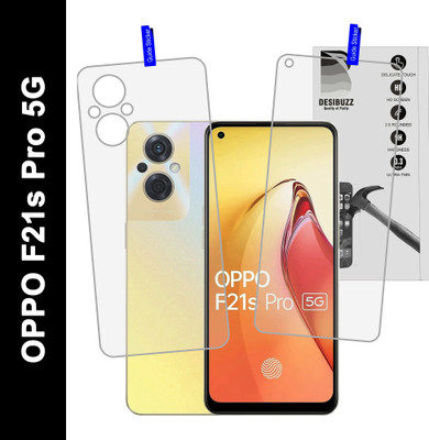 DESIBUZZ Front and Back Tempered Glass for OPPO F21s Pro 5G, (9H+ Flexible)(Pack of 2)