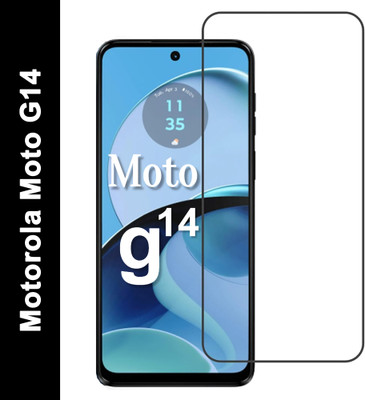 EITANSHA CREATION Edge To Edge Tempered Glass for MOTOROLA g14, Moto G14(Pack of 1)