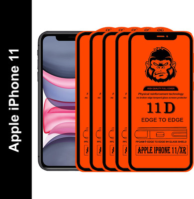 Xester Edge To Edge Tempered Glass for APPLE IPHONE 11(Pack of 5)