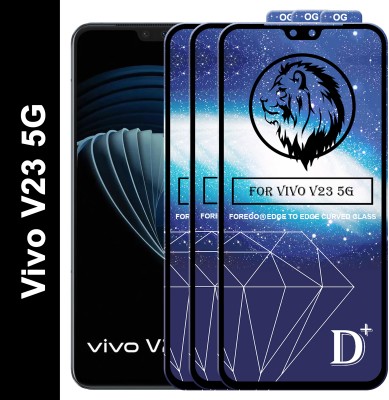 Forego Edge To Edge Tempered Glass for Vivo V23 5G(Pack of 3)