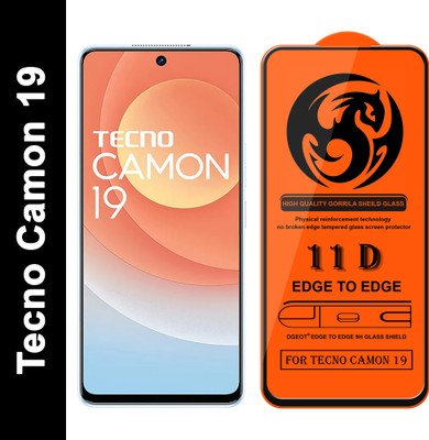 XRENGTH Edge To Edge Tempered Glass for -Tecno Camon 19(Pack of 1)