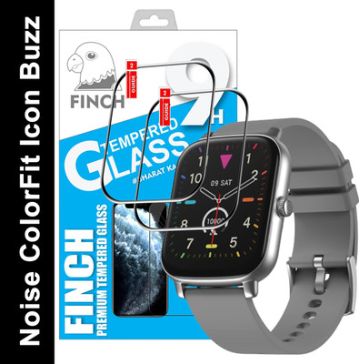 FINCH Edge To Edge Tempered Glass for Noise ColorFit Icon Buzz(Pack of 2)