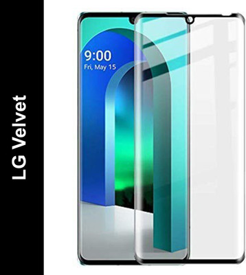 KrKis Edge To Edge Tempered Glass for LG Velvet(Pack of 1)