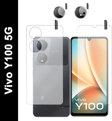 DORADO SHIELD Front and Back Tempered Glass for vivo Y100 5G Camera lens (Pack of 3)(Pack of 3)