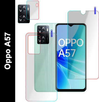 PONDRIK Front and Back Screen Guard for Oppo A57(Pack of 3)