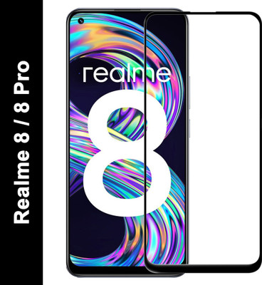 Gorilla Elite Edge To Edge Tempered Glass for Realme 8 Pro, Realme 8(Pack of 1)