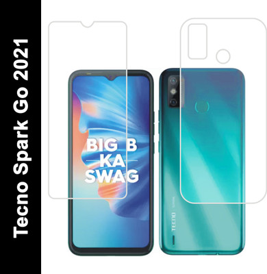 DESIBUZZ Front and Back Screen Guard for Tecno Spark 6 Go, Tecno Spark Go 2021(Pack of 2)