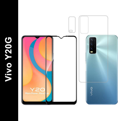 Vatsin Front and Back Tempered Glass for Vivo Y20G(Pack of 3)