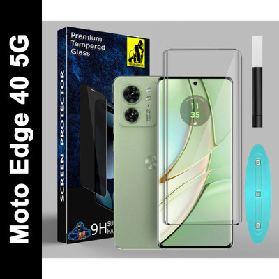 Tough Gorilla Edge To Edge Tempered Glass for Moto Edge 40 5G(Pack of 1)