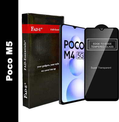 FAD-E Tempered Glass Guard for POCO M4 5G, POCO M5(Pack of 1)