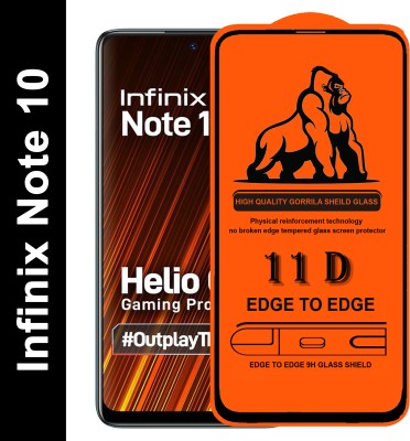 Forego Edge To Edge Tempered Glass for Infinix Note 10(Pack of 1)