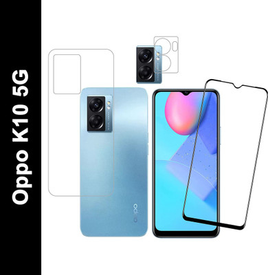 KANCHA Front and Back Tempered Glass for OPPO K10 5G(Pack of 3)