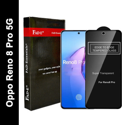 FAD-E Edge To Edge Tempered Glass for OPPO Reno8 Pro 5G, OPPO Reno 8 Pro(Pack of 1)