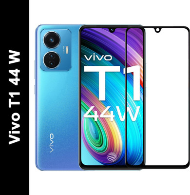SEVEN7STAR Edge To Edge Tempered Glass for Vivo T1 44W(Pack of 1)