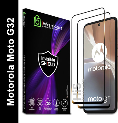 iWishKart Edge To Edge Tempered Glass for MOTOROLA G32, MOTOROLA G32 5G, MOTOROLA Moto G32, MOTOROLA Moto G32 5G, MOTOROLA g32(Pack of 2)