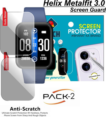 Olonga Nano Glass for HELIX METALFIT 3.0 WATCH(Pack of 2)
