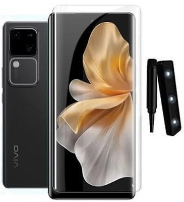 NIMMIKA ENTERPRISES Nano Glass for Vivo V30 5G(Complete coverage | High-quality material | Ultra-thin design | UV-curing process | Superior clarity and brightness | Enhanced touch sensitivity)(Pack of 1)