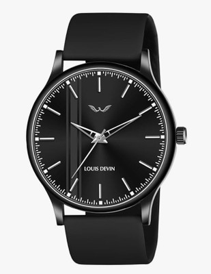 VD Enterprise Nano Glass for LOUIS DEVIN Silicone Strap Analog Wrist Watch for Men - Copy (4)(Pack of 1)