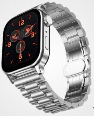 KONG FU MA SMARTWATCH Nano Glass for RISE LUX FLAT SCREEN SILVER CHAIN STRAP UNISEX WATCH - Copy (10)(Pack of 1)