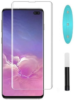 NIMMIKA ENTERPRISES Nano Glass for Samsung Galaxy S10 Plus(Complete coverage | High-quality material | Ultra-thin design | UV-curing process | Superior clarity and brightness | Enhanced touch sensitivity)(Pack of 1)