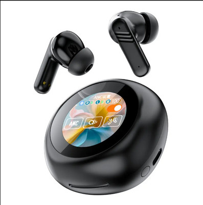VD Enterprise Edge To Edge Tempered Glass for LX-30 Round Tws Earphonesl Noise Cancelling Earbuds with Touch Screen - Copy (5)(Pack of 1)