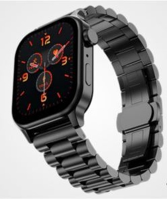 KONG FU MA SMARTWATCH Nano Glass for RISE LUX FLAT SCREEN BLACK SILVER CHAIN STRAP UNISEX WATCH - Copy (65) - Copy(Pack of 1)