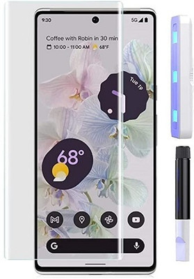 NIMMIKA ENTERPRISES Nano Glass for Google Pixel 7 Pro(Complete coverage | High-quality material | Ultra-thin design | UV-curing process | Superior clarity and brightness | Enhanced touch sensitivity)(Pack of 1)