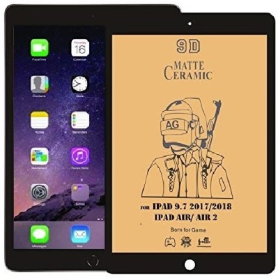 Bigil Tempered Glass Guard for Apple iPad 9.7 inch (2017,2018), Flexible Nano Matte Laser-cut dimensions provide maximum protection for the screen of your device(Pack of 1)