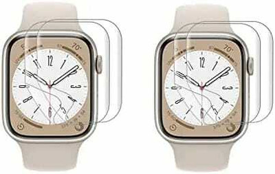 Guardor Nano Glass for iWatch Series 7' 41mm Smart Watch 9H Screen Guard Scratch Guard Full Screen Protector Compatible for iWatch Series 7' 41mm Unbreakable Screen Guard Pack Of 4(Pack of 4)