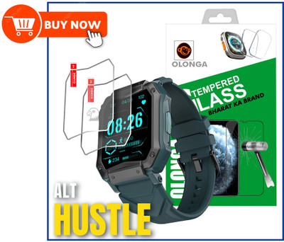 FINCH Nano Glass for ALT HUSTLE SMART WATCH CALLING(Pack of 2)