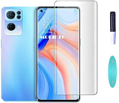 NIMMIKA ENTERPRISES Nano Glass for Oppo Reno 7 Pro 5G(UV Adhesive Technology | Full-Screen Coverage | 9H Hardness Rating | Ultra-Thin Design | Oleophobic Coating | High-Transparency | Case-Friendly Design | Easy Installation and Removal)(Pack of 1)