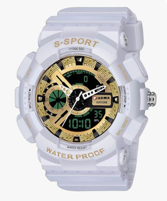 Varsha Nano Glass for Piaoma Waterproof Series Analogue-Digital Golden Dial Boy's and Men's Watch - Copy (3)(Pack of 2)