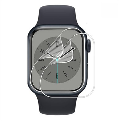 kung fu ma Nano Glass for Compatible for Apple Watch Series 7 or Series 8 or Series 9, 45mm (Transparent) Easy Installation(Pack of 1)