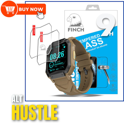 Olonga Nano Glass for ALT HUSTLE SMART WATCH CALLING(Pack of 2)
