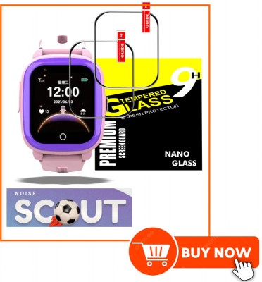 FINCH Nano Glass for NOISE SCOUT KIDS SMART WATCH(Pack of 2)