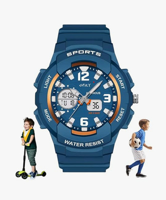 RAGHAV Nano Glass for Spiky Dual Time 50M Water Resistant Multi Functional Digital Wrist Watch - Copy (3)(Pack of 2)
