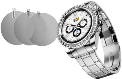 DOUMOF Nano Glass for Fire Boltt Blizzard Ultra SMARTWATCH(Pack of 3)