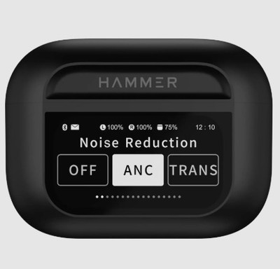 EARSTRUK Nano Glass for Urban Smart Buds Touch Screen Display TWS ANC + ENC In Earbuds AI Quad Mic Bluetooth (, True Wireless)(Pack of 1)