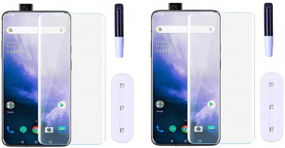 NIMMIKA ENTERPRISES Nano Glass for OnePlus 7T Pro(Complete coverage | High-quality material | Ultra-thin design | UV-curing process | Superior clarity and brightness | Enhanced touch sensitivity)(Pack of 2)