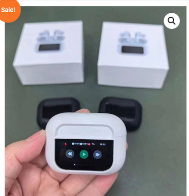 Earbuds Nano Glass for Airpods With screen display - Copy (9)(Pack of 2)