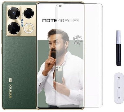 NIMMIKA ENTERPRISES Nano Glass for Infinix Note 40 Pro 5G(Complete coverage | High-quality material | Ultra-thin design | UV-curing process | Superior clarity and brightness | Enhanced touch sensitivity)(Pack of 1)