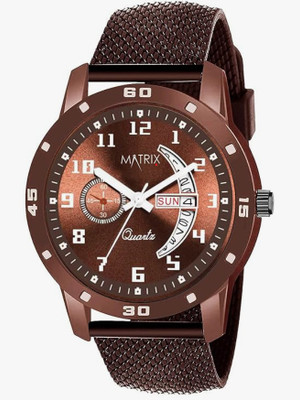 Pushpa Nano Glass for Matrix Day & Date Analog Men's Watch ( Brown) - Copy (3)(Pack of 2)