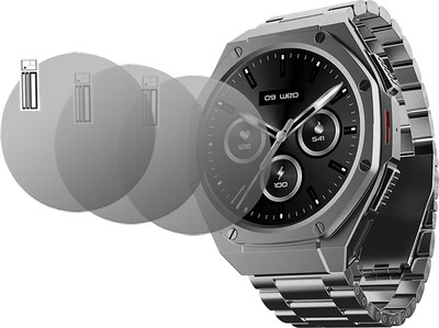 DOUMOF Nano Glass for boAt Enigma X600 SMARTWATCH(Pack of 3)