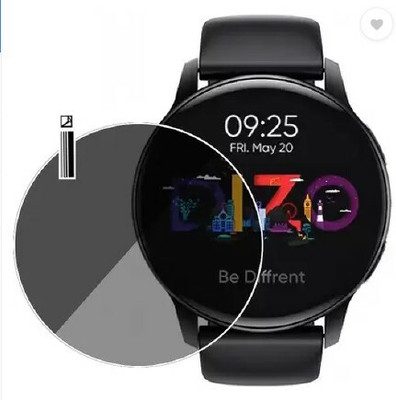 KONG FU MA Nano Glass for DIZO WATCH R SMARTWATCH BS(Pack of 2)